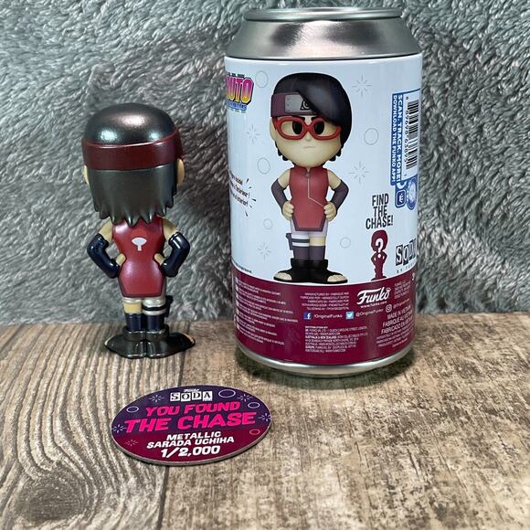Funko Soda Boruto Metallic Sarada Uchiha Chase 1/2000 - Picture 2 of 4